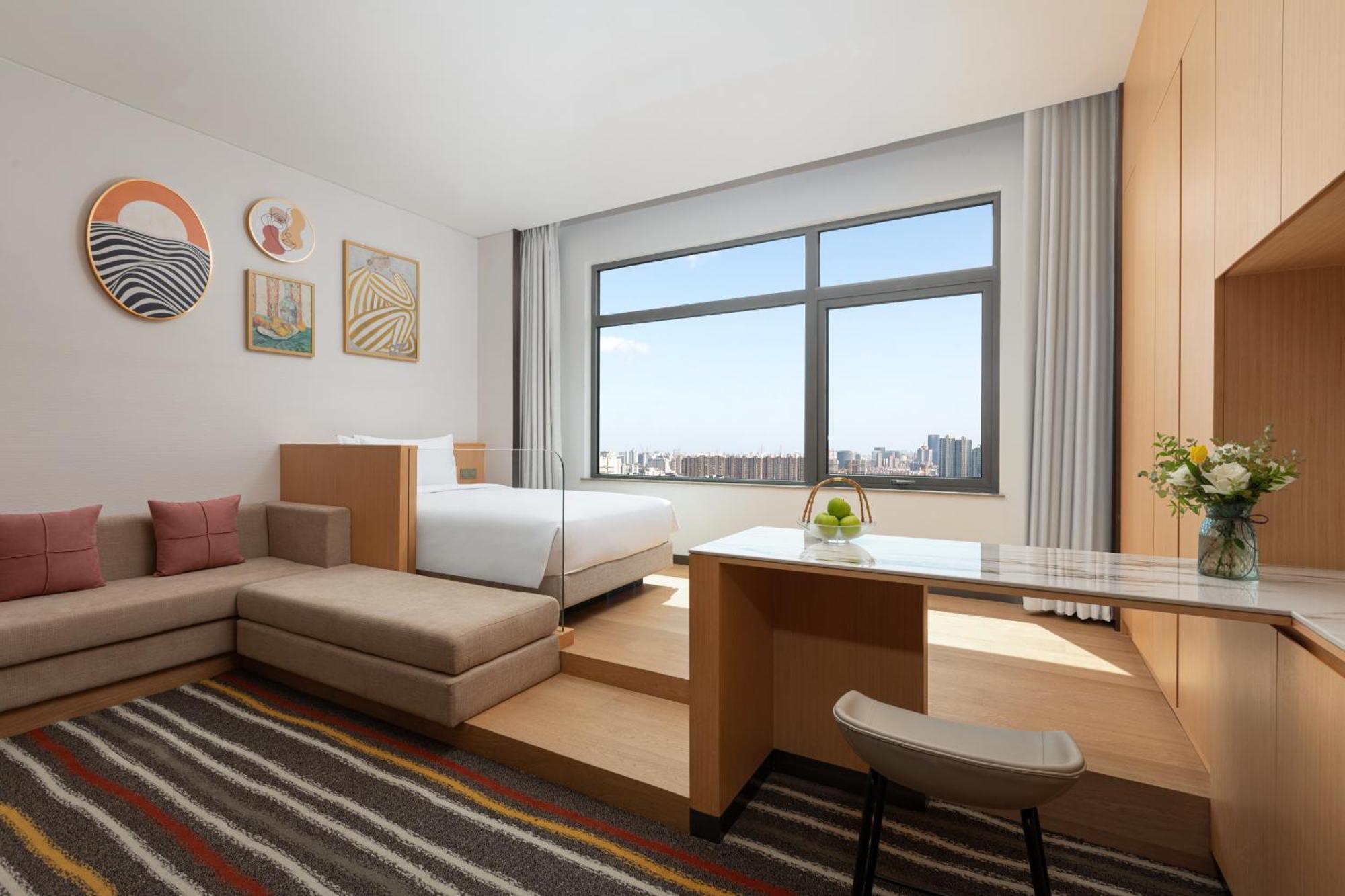Fraser Place Wujiaochang Shanghai - Adjoin Business Center, Free Minibar Exteriör bild